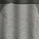 PINKMSTYLE Womens Classic Crew Neck Double Lined Long Sleeve Bodysuit Ruched Slim Fitted Fashion Going Out Fall Tops (Large, White)