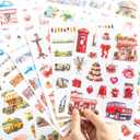 2 x 350Pcs Street Scene Stickers, Water Bottle Stickers for Teens, Phone Laptop Skateboard Sticker, Bulk Aesthetic Sticker Packs for Boys Girls Teacher