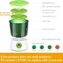 Bean Sprouts Machine, LED Display Time Control, Intelligent Automatic Bean Sprouts Maker, 2 Layers Function Large Capacity Seed Grow Cereal Tool, 110V