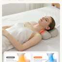 Neck Massager with Heat, Cordless Rechargeable Neck Traction Massage Pillow with Air Compression, FSA Eligible,Neck Stretcher Pillow, Digital Display Remote, Ergonomic Cervical Support for Home Office