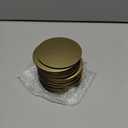 Maxcheck 24 Pcs Gold Silver Stainless Steel Coasters Bulk 4 Inches Metal Mirror Round Modern Coasters for Wedding Drinks Coffee Table Glass Mug Cup Teacup Party Supplies (Gold)