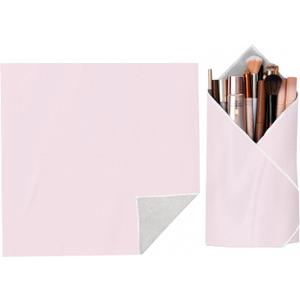 Self-Adhesive Makeup Bag  Portable Magic Cloth Cosmetic Pouch & Lens Wrap, Travel Organizer for Beauty Essentials, Gifts, and Daily Use,pink,21.65inch