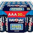 Rayovac High Energy AAA Batteries (2 Pack of 30), Alkaline Triple A Batteries