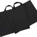 600D Portfolio Waterproof With Handle And Zipper For Student and Artist 2-pack (Large, Black)