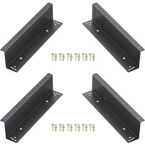 TidyFriend 2 Pk Cash Drawer Under Counter Mount Brackets 2.6 x 16.3 x 4.1 inches, Compatible with 16 to 17 Inch Under Counter Cash Drawer, Easy Installation, Heavy Duty Steel Register Support Frame (Black)