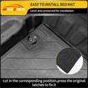 Truck Bed Mat Compatible with 2022 2023 2024 2025 Ford Maverick Bed Liner Protector Tailgate Protector Cargo Mat TPE Cargo Linder for Ford Maverick Accessories (Truck Bed Mat+Tailgate Mat) (Truck Bed Mat+Tailgate Mat(gasoline&hybrid))