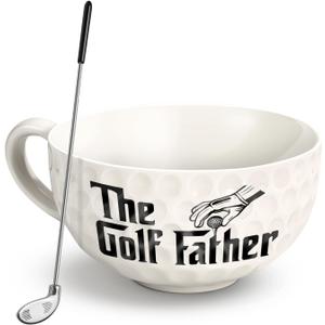 Fathers Day Golf Gifts for Dad, Men, Husband from Daughter, Son, Wife - Funny Golf Gift for Golfers - The Golf Father Mug - 16Oz