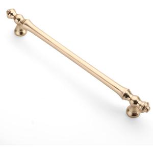 Asidrama 6 Pack 9 Inch(228mm) Brushed Brass Kitchen Cabinet Handles, Cabinet Pulls Kitchen Cabinet Hardware for Cupboard Drawer Pulls (9" Hole Center)