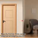 Raycity 2.3 in x20 FT Flexible Wall Guard & Edge Protector, White 90 Inside & Outside Corner Moulding Trim Caulk Strip, Peel and Stick molding Trim for Wall Edge, Ceiling, Countertop