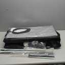 Heated Cat House for Outside Cat in Winter, Insulated Outdoor Feral Cat Shelter with Cat Heating Pad, 2 Doors,Elevated Waterproof Heated Kitty House (Black, 25"x13.7"x18")