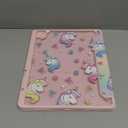 Case for iPad 12.9 Inch (6th/5th/4th/3rd Generation, 2022/2021/2020/2018), Pencel Holder + Trifold Support Auto Sleep/Wake, Transparent Shockproof Back Cover, Rainbow Unicorn