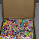 12 Set 100th Day of School Craft DIY Kit 12 Iron on Transfers for Clothing Shirt with Pom Pom Ball Dot Stickers Gems Number Stickers for 100s Day of School Shirt Bag Classroom Craft (Retro)