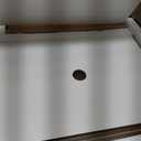 31.5in Corner Cat Litter Box Enclosure with Double Room, White