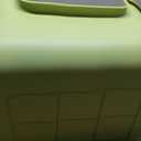 Large Cat Litter Box with High Sides,Cat Boxes for Indoor Cats,Cat Litter Pan for Kitty,Litter Box with Low Entry,Easy to Clean,Anti-Splashing (Green)