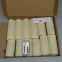 Enido 12 Pc Flameless LED Candles with Remote & Timer, Outdoor Waterproof, Flickering Electric Warm Lights for Cozy Home & Holiday Romantic Decor, Battery Operated (D 2.2 x H 4/5/6