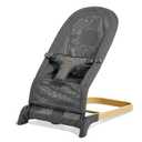 Foldable Baby Bouncer, 3-Height Adjustable, Portable Newborn Rocker, Ergonomic Bouncer Seat for 0-6 Months, Breathable Mesh (Grey)