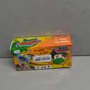 Chameleon Tongue Shooting Game with Blowing Air - 4PC Multiplayer Party Set for Kids w/Frog Masks & Insect Cardboard Targets