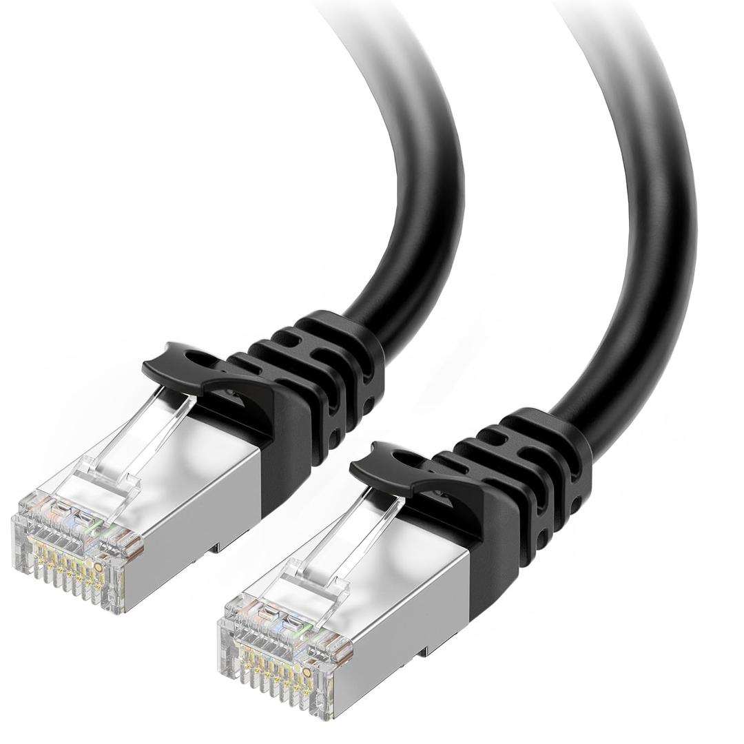 Cable Matters 10Gbps Snagless Shielded Cat 6A Ethernet Cable - 35ft, Cat 6A Cable, Cat6A Cord, Ethernet Cord, Black