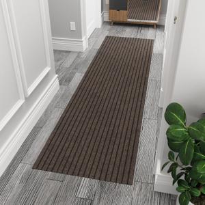 Ottomanson 2'7" x 6' Hallway Runner with Scraper Pile - Extra Durable Non-Slip Rug Mat for Indoor & Outdoor Use - Ideal for Kitchen, Entryway & Garage - High-Traffic Carpet, Brown Ottomanson 2'7" x 6' Hallway Runner with Scraper Pile - Extra Durable Non-Slip Rug Mat for Indoor & Outdoor Use - Ideal for Kitchen, Entryway & Garage - High-Traffic Carpet, Brown