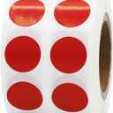 Cranberry 1/2" Inch Round Adhesive Labels 1,000 Color Coding Dot Stickers for Efficient Inventory Management, Crafting Projects, and Organizational Tasks in Offices, Schools, and Homes
