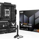 ASUS TUF Gaming B850-PLUS WiFi AMD AM5 B850 ATX Motherboard, 14+2+1 80A Stages, AI Ready, DDR5, PCIe 5.0, 3X M.2, Wi-Fi 7, 2.5Gb LAN, DisplayPort, HDMI, USB 10Gbps & 20Gbps Type-C, BIOS Flashback