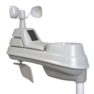 AcuRite Iris 5-in-1 Weather Sensor with Rain Gauge, 06004M, Wind Speed, Wind Direction, Temperature and Humidity , White (Single Solar Panel)