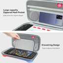 TCMOT Switch Carrying Case Compatible with 2025 Nintendo Switch 2, with 10 Games Cartridges Protective Hard Shell Travel Carrying Case Pouch for Console & Accessories, Blue