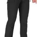 GymBrave Women's Hiking Cargo Pants Quick Dry Outdoor Camping Capris Water Resistant UPF 50 with Zipper Pockets 2XL