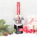 2 x Snow Man Christmas Ornaments for Christmas Tree Snow Man Tree Ceramic Ornament Hanging Snowmen Ornaments for Xmas Holiday Home Decor Gift Exchanges Idea Party Supplies(Snow1)