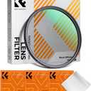 K&F Concept 46mm Black Diffusion 1/4 & Circular Polarizing in-1 Filter Pro Mist Cinematic Polarizer Effect Filter with 18-Layer Coating for Camera Lenses (K-Series)