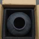 Large Ceramic Vase, 11" Rustic Farmhouse Terracotta Vase for Home Decor, Artisan Decorative Flower Vase for Living Room, Table Centerpiece, Bedroom (Rustic White)