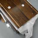 LUSUOWLZ Chairside Table with Charger,Cherry End Table with Movable Top and Charging Station, Narrow Side Table with Storage Cabinet and USB, Sofa Table for Living Room Bedroom : Home & Kitchen