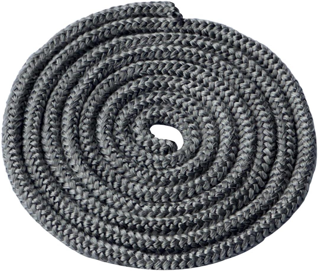 2 x Protalwell Wood Stove Gasket (5/16" x 72" Rope), Wood Stove Door Gasket, Grey Color Fiberglass Gasket, Wood Stove Door Seal, 5/16 in High Temperature Resistant Wood Stove Gasket Rope