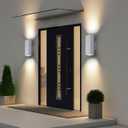 Cerdeco Aluminum Modern Outdoor Wall Light, Exterior Outdoor Wall Sconce Up Down Light Fixtures Matte White [ETL Listed]