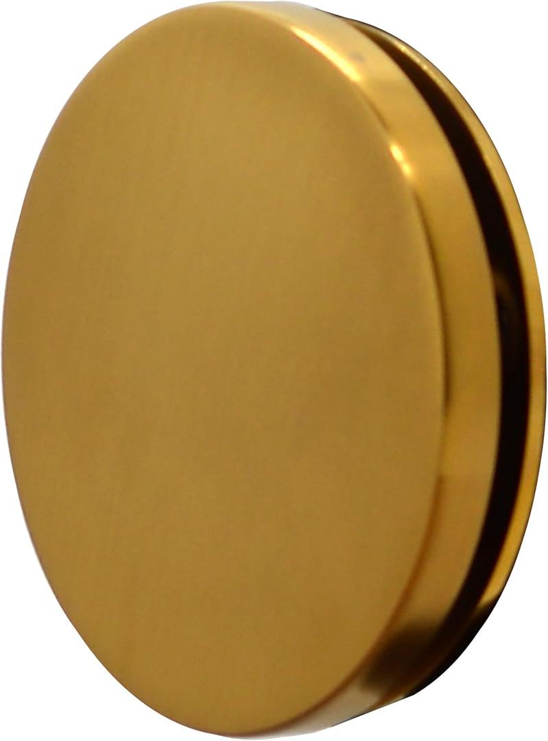 Westbrass D980R-18 Floating No-Hole Bath Waste Overflow Faceplate and Adaptor, Brushed Bronze