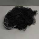 GORGECRAFT 10 Yards 6cm Wide Pleated Lace Edge Trim Embroidery Ruffle Organza Mesh Chiffon Ribbon Gathered Tulle Fabric Applique Edging Trimmings for Sewing Bridal Dress Costume Decoration Craft Black