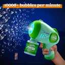 JOYIN 2 Kids Bubble Guns with 4 Bottles Solution, Automatic Bubble Machine Gun with 8 Holes for Kids, Adults, Summer Toys, Easter Basket Stuffers, Birthday Gift, Party Favors, Medium