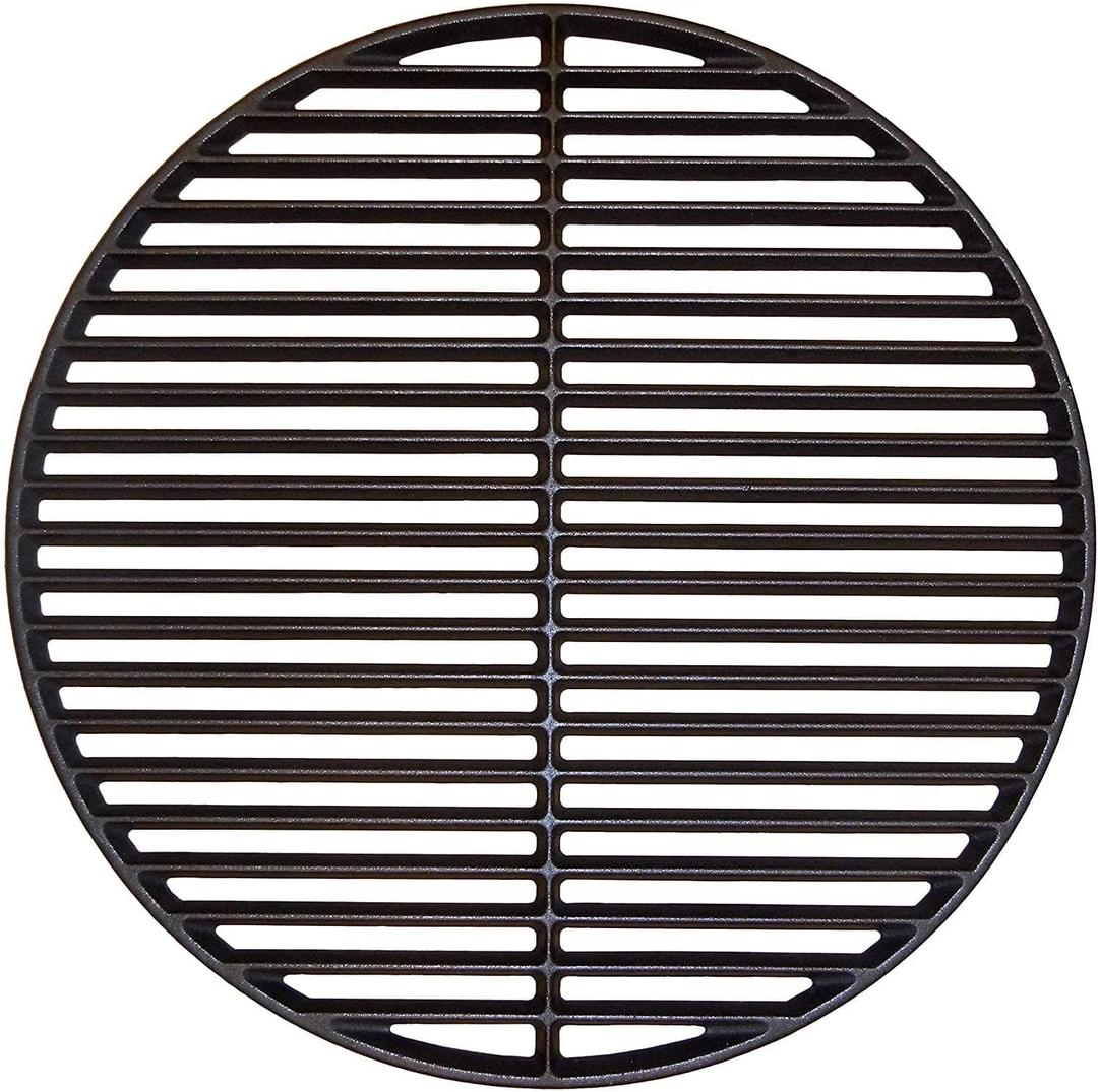Shengyongh CC69991 (1-Pack) 18 Inch Cast Iron Cooking Grate for Kamado Joe KJ-HCICG Classic Joe KJ-23RHC Classic II KJ23NRHCI Classic III Stand-Alone Classic, Vision Grill VGKSS-CC2, B-11N1A1-Y2A