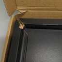 Yaetm 12x12 Square Picture Frame Matted to 5x7, Double Floating Ivory Mat, Black Photo Frame with Polished Tempered Glass for Wall Gallery, Home and Office, Wall Mounting, Single, Black