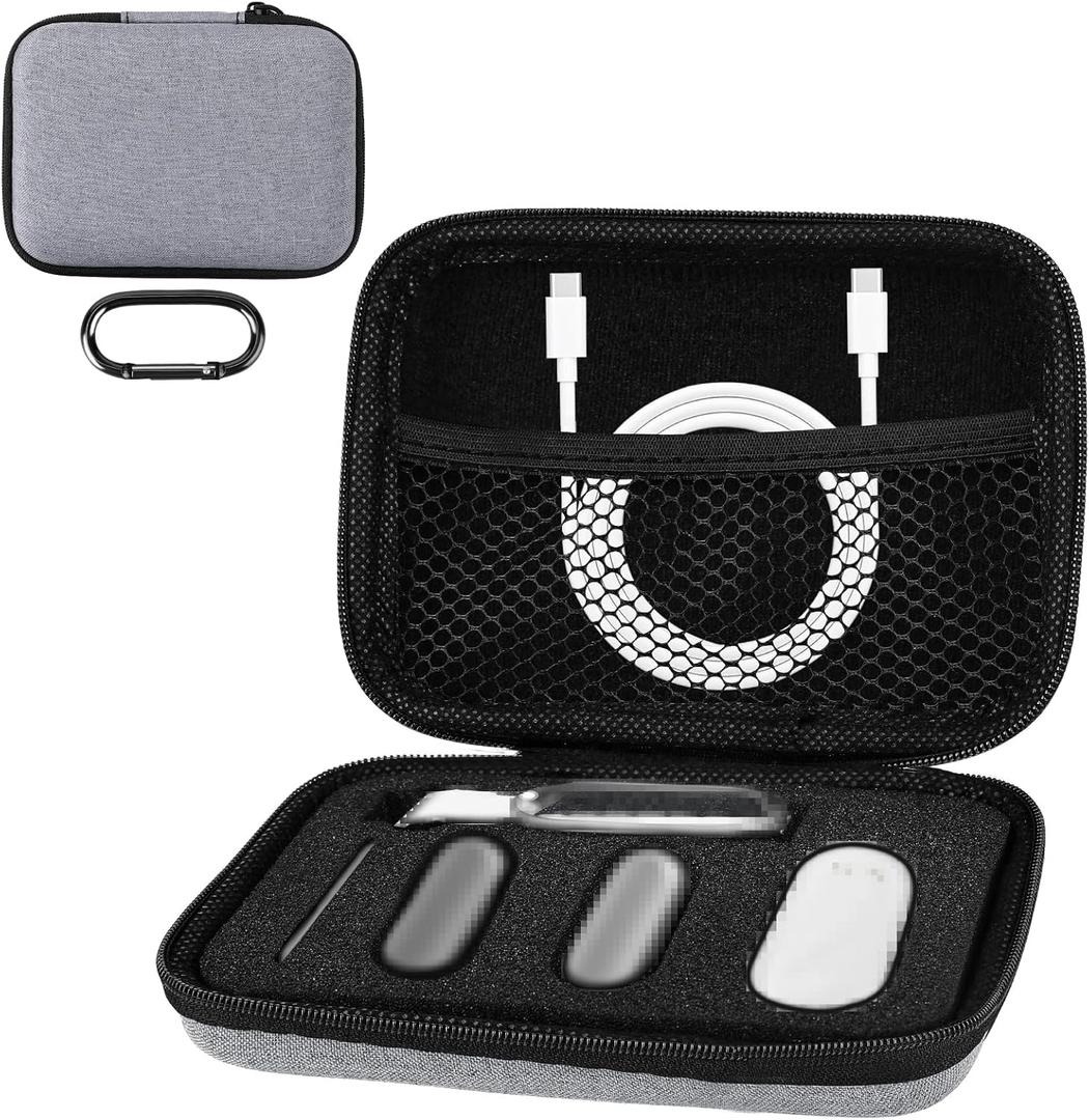 Hard Case Compatible with PLAUD NotePin AI Voice Recorder, (Case Only) White Elephant Gift for Christmas Stocking Stuffers, Portable Protective Travel Storage Bag with Handle and Custom Foam Insert