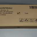 HAUSFRAU Ottoman with Storage Bench Folding Foot Rest Stool Teal
