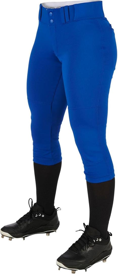 CHAMPRO Women's Standard Low-Rise Softball Pants (Large, Royal)