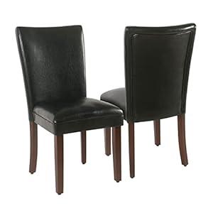 HomePop Parsons Classic Upholstered Accent Dining Chair, Pack of 2