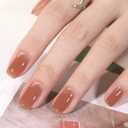 Vishine Jelly UV LED Gel Nail Polish Sets 6 Colors Transparent Red Pink Nude Brown Skin Color Soak Off Gel Polish Long Lasting Gift Set C007