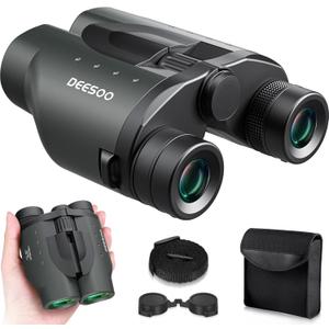 25x32 Binoculars for Adults Kids Compact - DEESOO High Powered Bird Watching Binoculars Lightweight Small Size for Hunting Traveling Sports Hiking Gift for Men Women