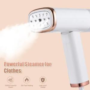 Travel Steamer Iron for Clothes Mini - Portable Ironing Machine Travel Small Size Portable Steamer Travel College Dorm Home Essentials Steamer for Clothes(White)