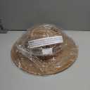 FLUFFY SENSE. Unisex Wide Brim Sun Hat Straw Panama Rancher Fedora Hat for Men Beach Hat for Women