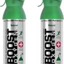 Boost Oxygen Medium Natural 5L Canister | Respiratory Support for Aerobic Recovery, Altitude, Performance & Health (2 Pack)