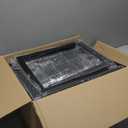 Simple Trending Shoe Rack, 6 Tier Shoe Organizer Holds 25 Pairs, Metal Shoe Storage with Adjustable Shelves, Tempered Glass, Black