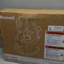 Baby Swings for Infants, Monamii Baby Swing, Bluetooth Infant Swing with Music Speaker, 5 Speeds and Remote Control, Indoor & Outdoor Use (Light Grey)